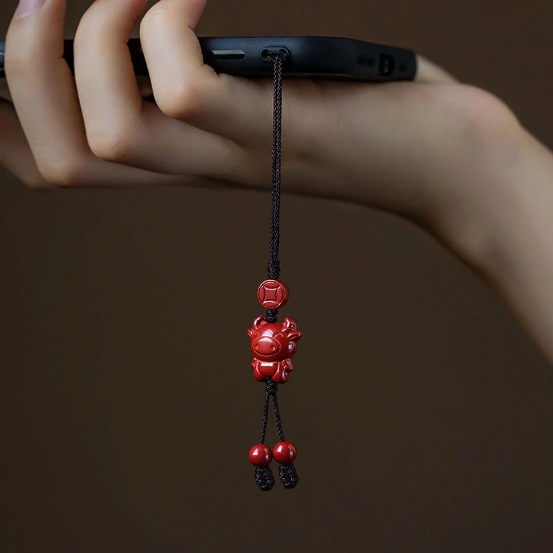 生肖本命年手机挂饰十二生肖手机链挂件男女钥匙小吊坠手工小巧