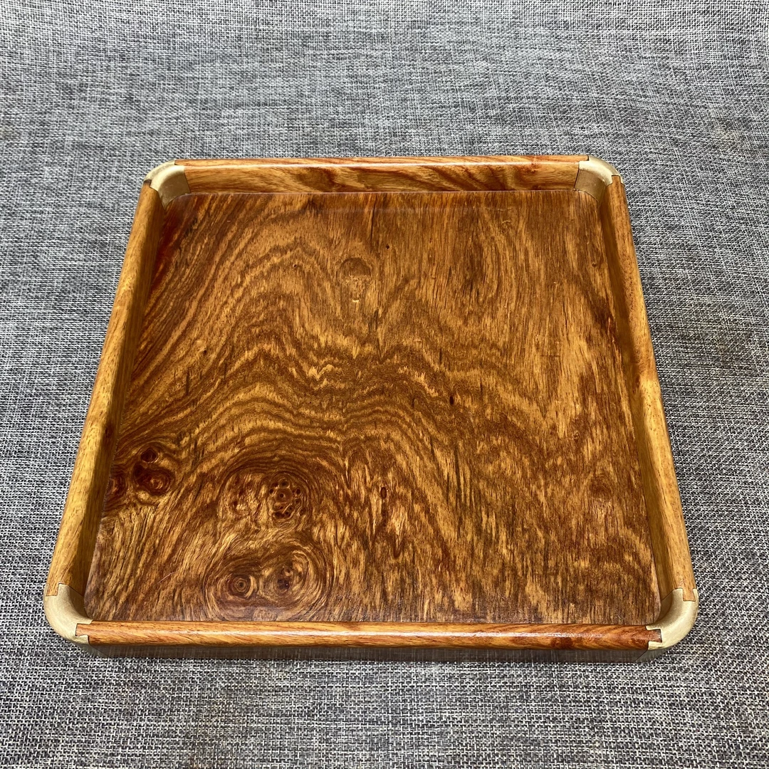 非洲花梨鬼脸独板茶盘