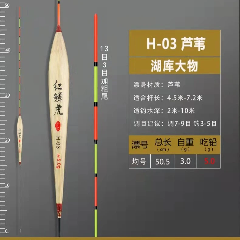 红鳞虎芦苇大物鱼漂（草鱼  青鱼  鲢鳙）