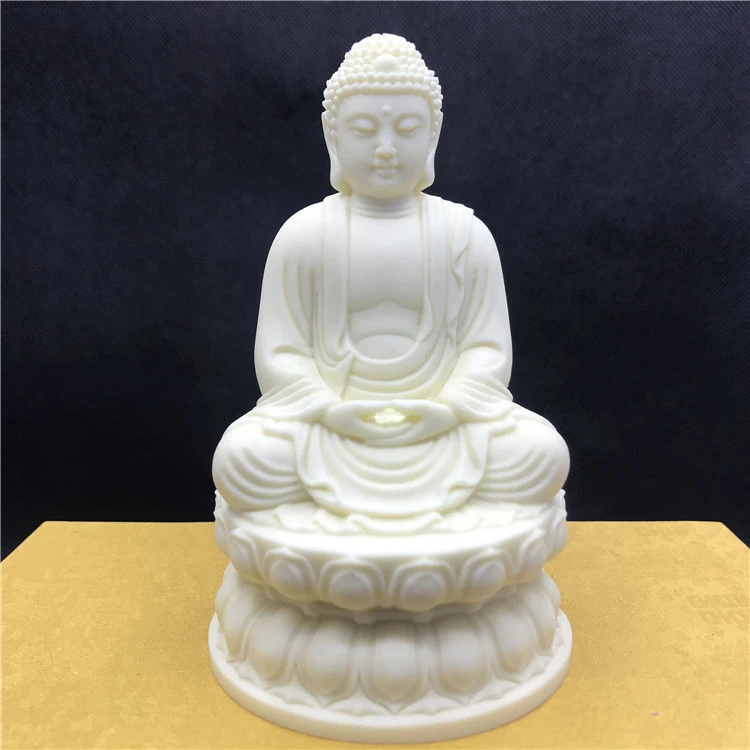 菩提果雕刻大日如来摆件中式家用神像工艺品