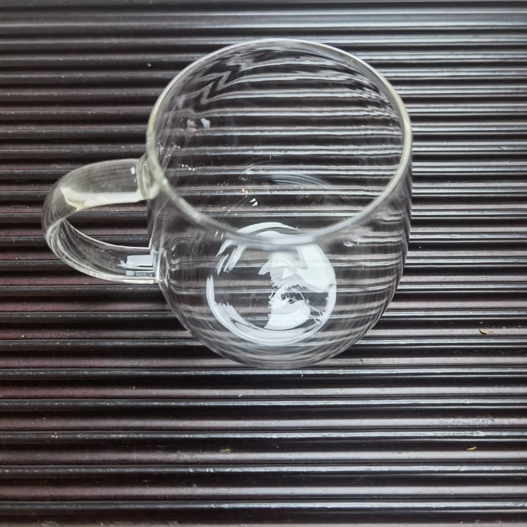 耐热水杯简约泡茶大肚手柄杯