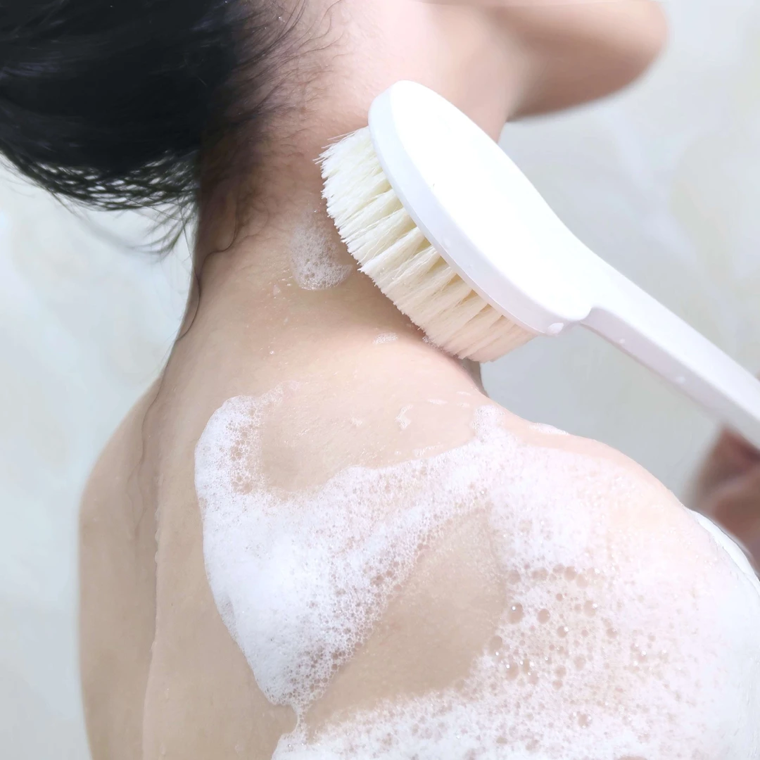 洗澡刷搓背部全身刷 搓澡刷子长柄软毛沐浴刷搓泥洗澡刷擦背刷洗
