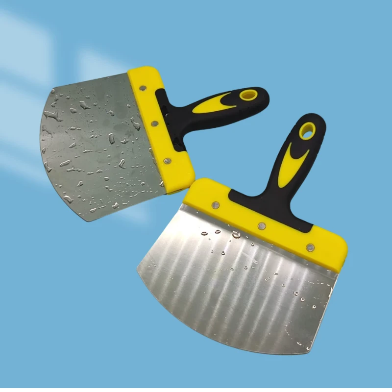 不锈钢托灰板上料器油灰刀弧形灰刀抹子泥工灰板圆弧形托灰板