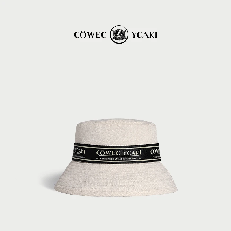 【然厚 X Cowec Ycaki】帆布渔夫帽女潮百搭盆帽遮阳帽z