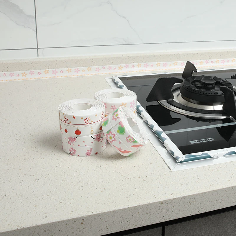 美缝贴防水防霉卫生间马桶洗漱台浴室厨房台面防油灶台透明防水贴