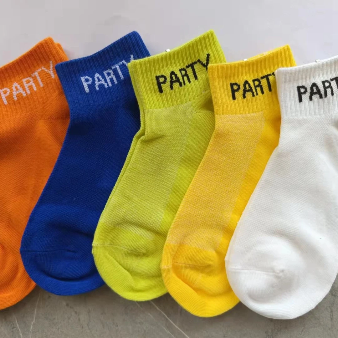 儿童春夏薄款网眼短袜新款高橡筋短袜透气潮袜百搭吸汗短筒学生