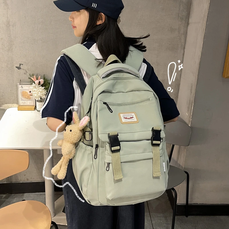 书包女大学生原宿高中学生初中生旅游电脑背包双肩包夏大容量040