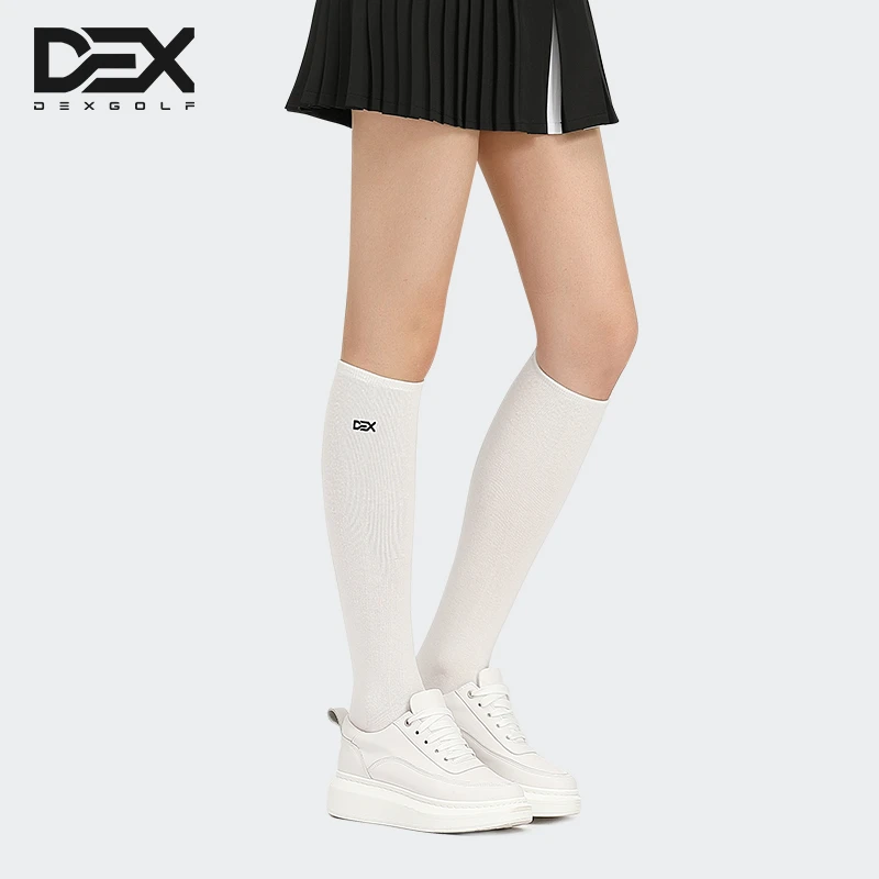 DEXGOLF韩国高尔夫袜子WB001女袜运动袜膝下中筒袜长袜吸汗厚底袜