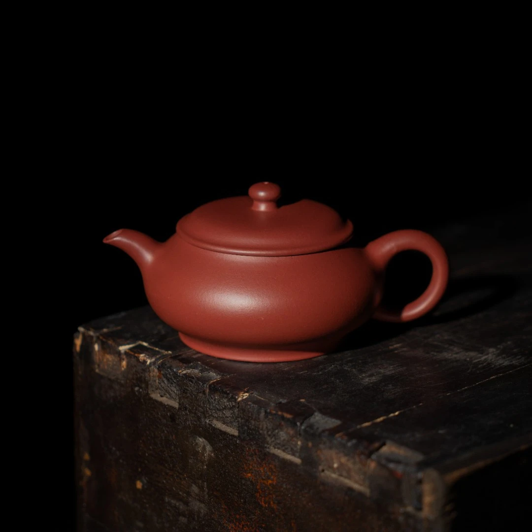 【亘古】《明炉》精工半手 赵庄老朱泥 约170cc 手工紫砂壶