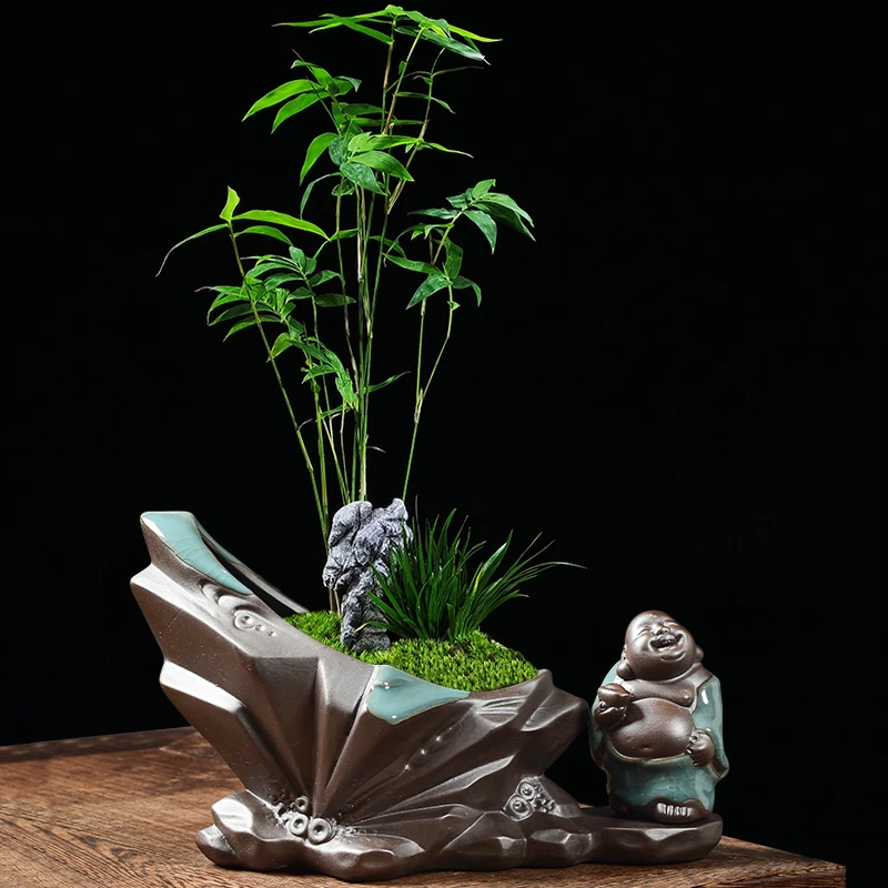 客厅陶瓷盆盆景花盆陶瓷葫芦盆特价陶瓷花盆花盆清仓捡漏盆栽花盆