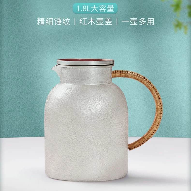 归银堂618凉水壶茶壶手工雪花纹大容量凉白开水壶GS-HQLSH220101