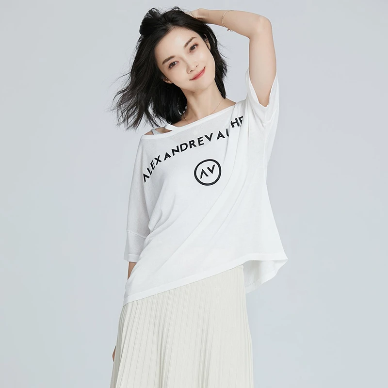 品瑟X56-1  针织宽松衫夏季休闲范文艺风女针织衫小衫宽松女衫T恤