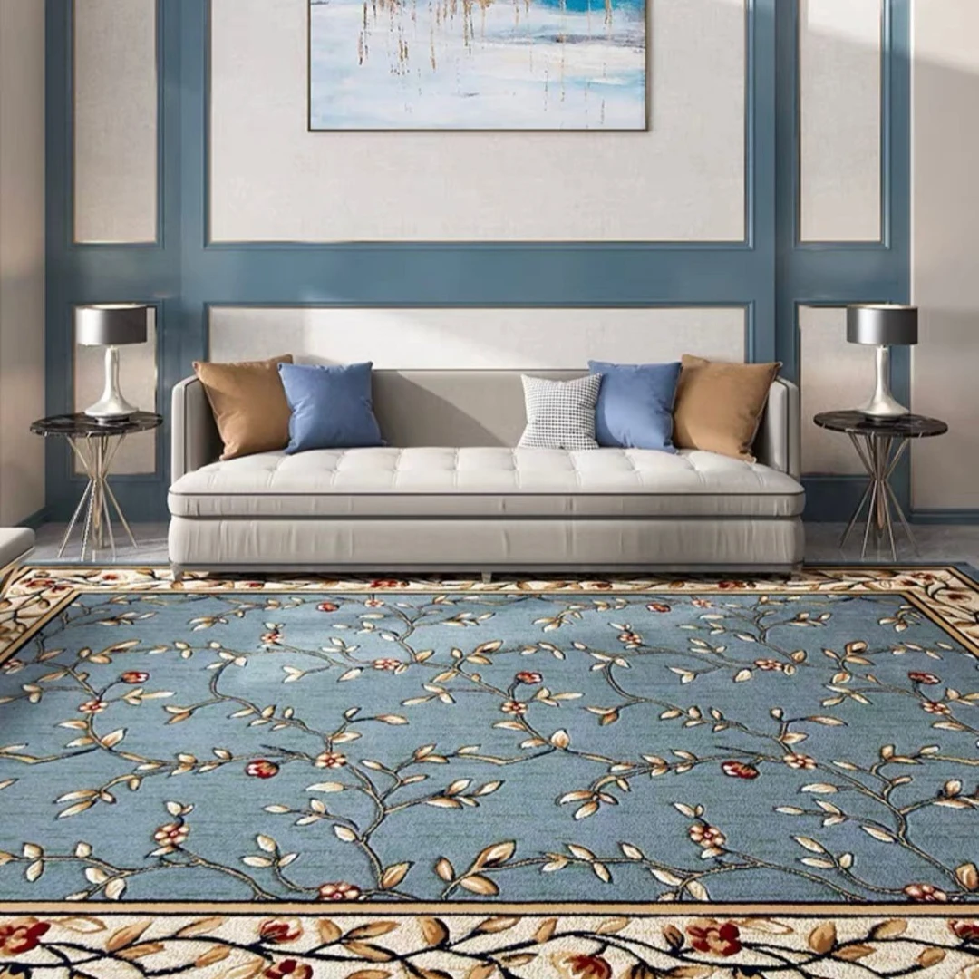 【金钻绒春枝】美式地毯客厅茶几地毯现代床边毯家用大门口防滑垫