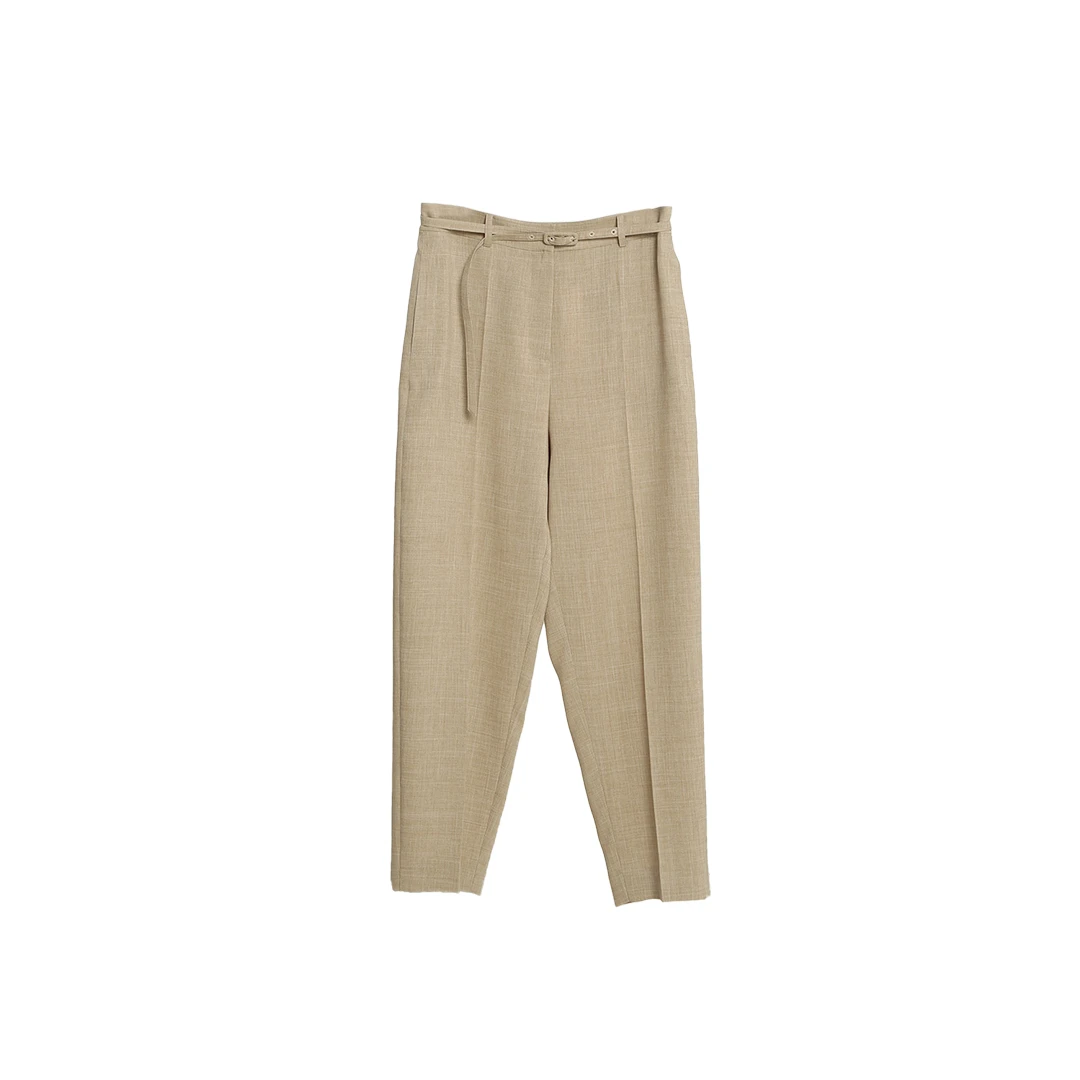 Bouthentique【璞凡缇】春季百搭先长裤易打理宽松裤子222311P1R04