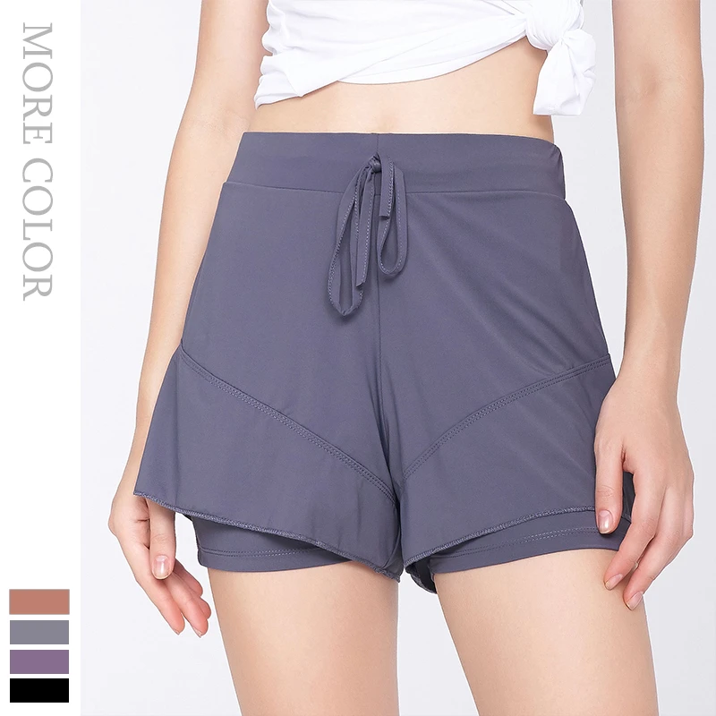 小悦悦专属 大码运动速干短裤防走光带内衬瑜伽健身跑步吸汗裤