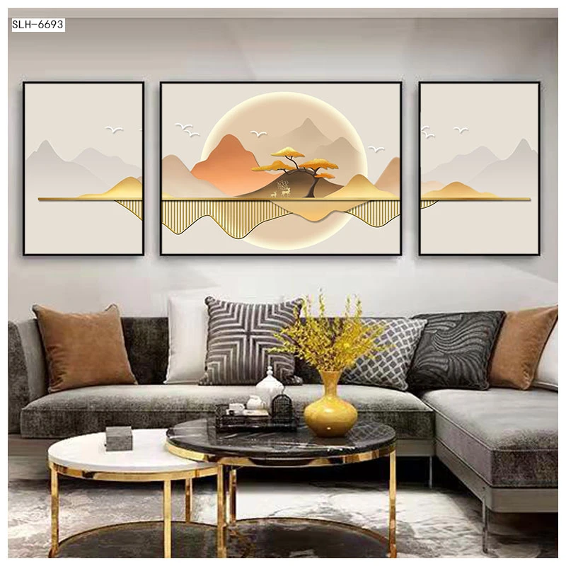 [佳盛画廊]装饰画高端三联-现代轻奢21