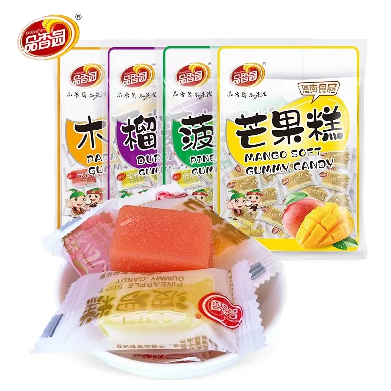 海南水果软糕200g袋装品香园休闲零食 芒果榴莲木瓜菠萝椰汁糕