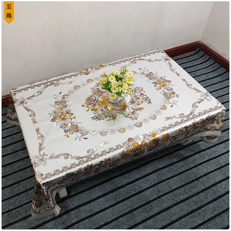 家用防水防油防烫免洗PVC餐桌布长方形台布茶几布现代简约高级感
