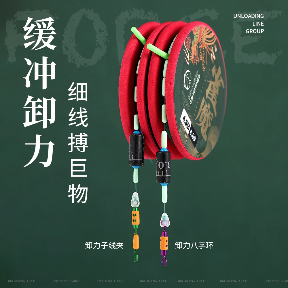 【鱼线小师妹】雀魔8字环/子线夹线组野钓钓鱼套装全套线组