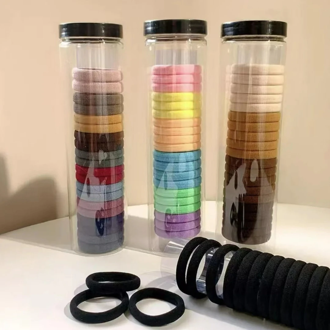 十点严选  罐装皮筋高弹力无接缝橡皮筋头绳新娘发圈