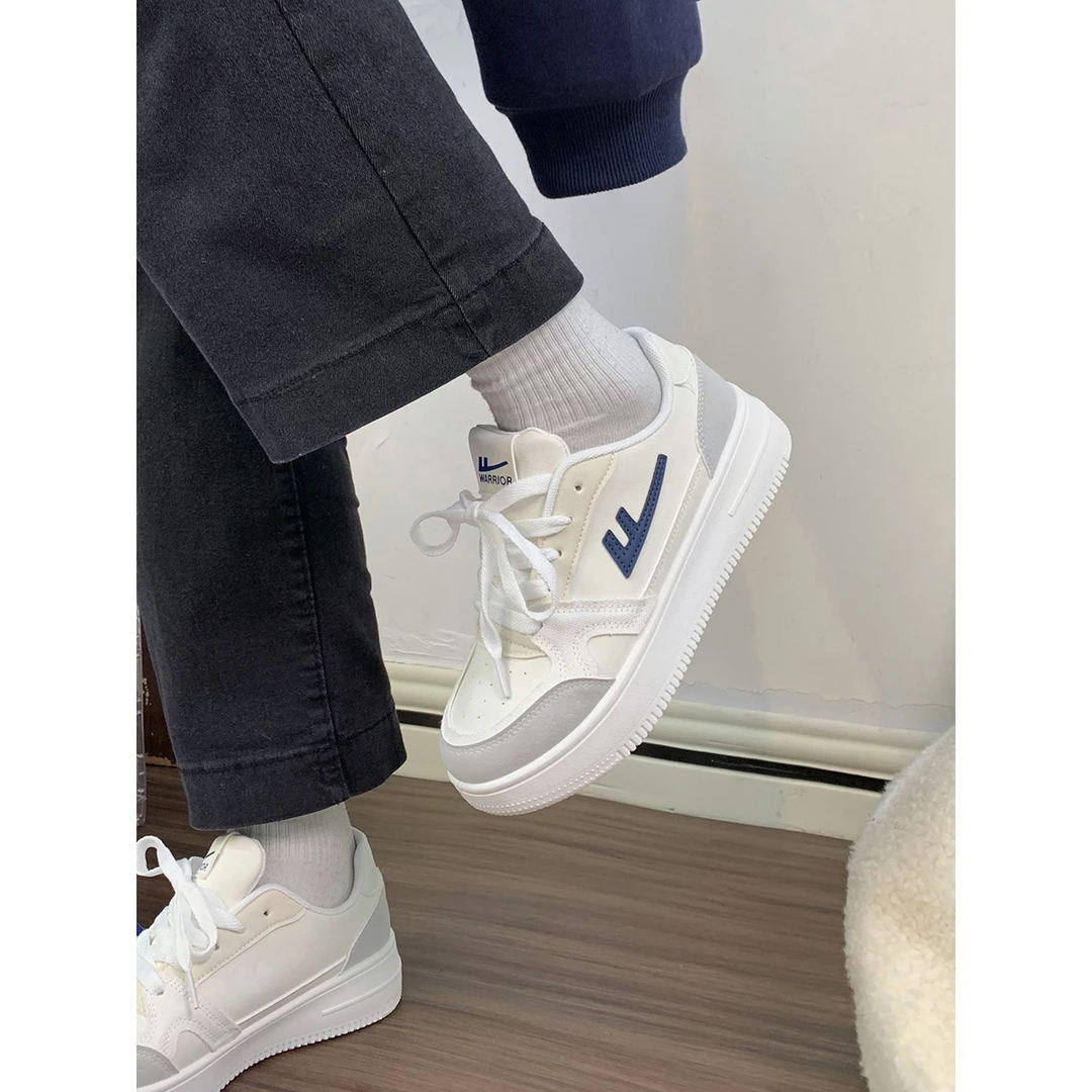 Warrior/回力小白鞋女板鞋春季新款厚底鞋子女爆款百搭休闲鞋低帮