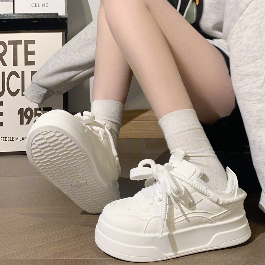 【小白鞋合集】回力小白鞋女2025新款爆款厚底增高韩版chic港风板鞋