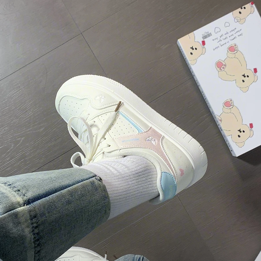 回力蝴蝶小白鞋女2025爆款百搭蓝粉学生鞋子女舒适轻便韩版板鞋女