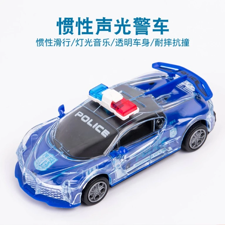 声光电动万向玩具车宝宝儿童男孩女孩万向小汽车灯光音乐模型警车