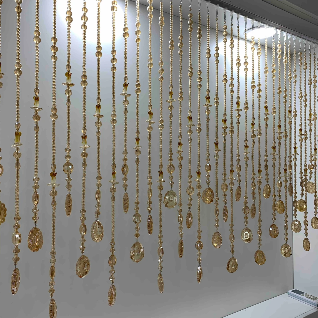 聚宝盆水晶帘 元宝 白菜 凤凰坠 定制款