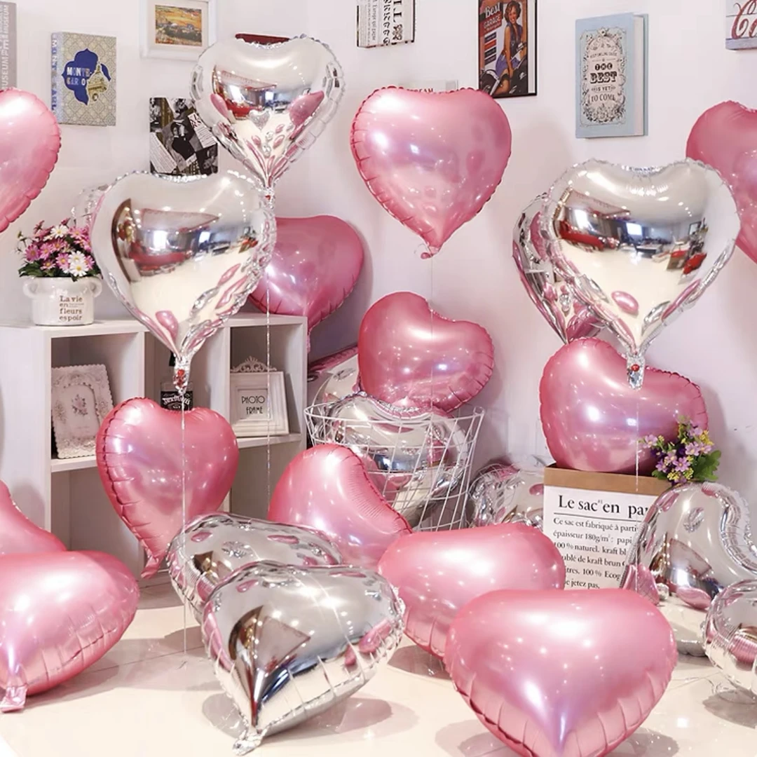 18寸爱心形铝箔气球