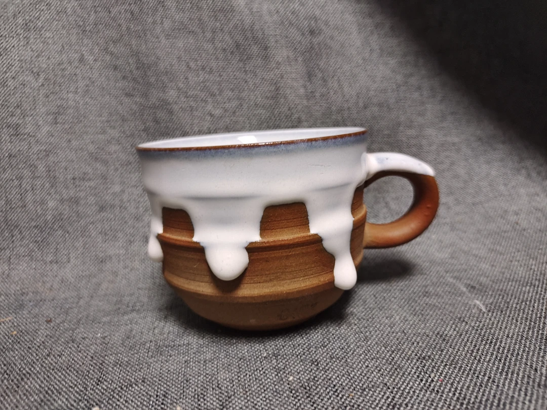 流釉咖啡杯01/008 稍微有条小划痕 图五