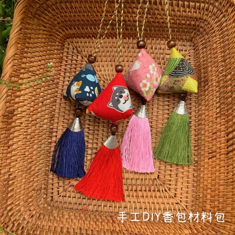 端午节香包手工DIY香囊三角艾草包粽子香包