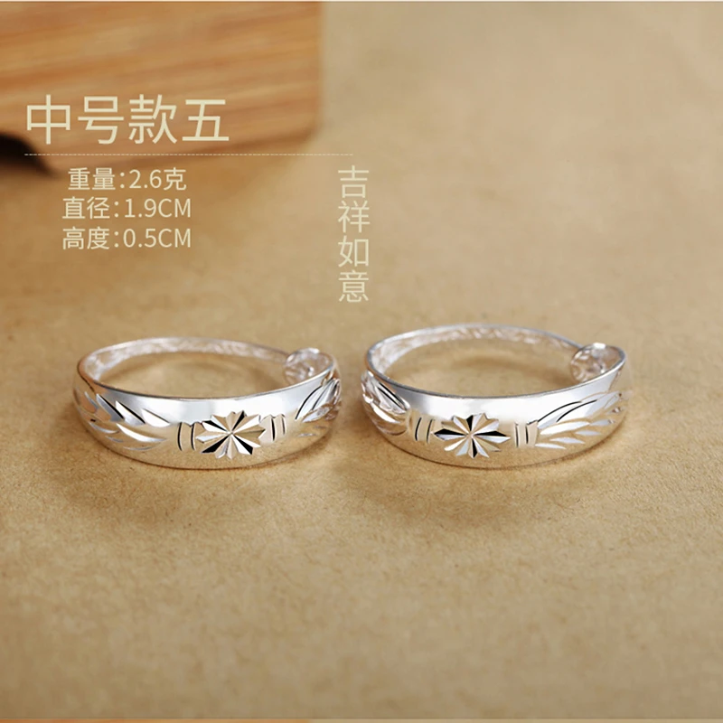 足银耳饰 999纯银小耳圈耳钉女耳环简约小巧耳棒睡觉不用摘耳饰