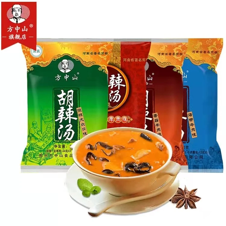 方中山清真速食汤袋装微辣大众味郑州正宗河南特产胡辣汤