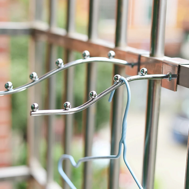 阳台晾衣神器床边挂衣钩防盗窗挂钩网晾衣架晒衣服宿舍挂衣置物架