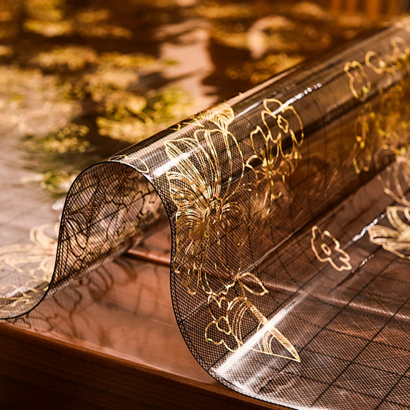 软玻璃pvc餐桌胶垫桌布茶几布免洗防水防油防烫长方形家用台布商品图