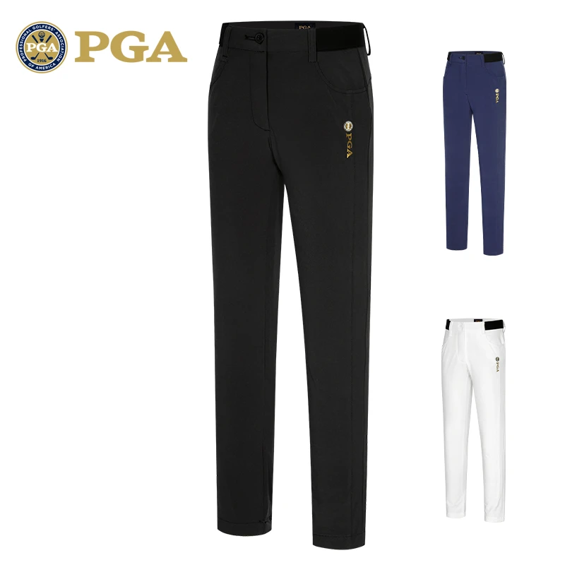 美国PGA儿童高尔夫球服饰秋冬季男童运动长裤青少年磨绒保暖裤子