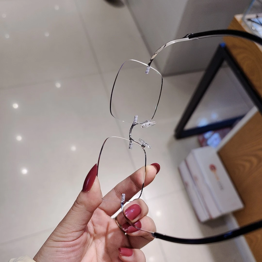 小号银色钛架#斯诺克无框台球镜 #防蓝光 #高颜值