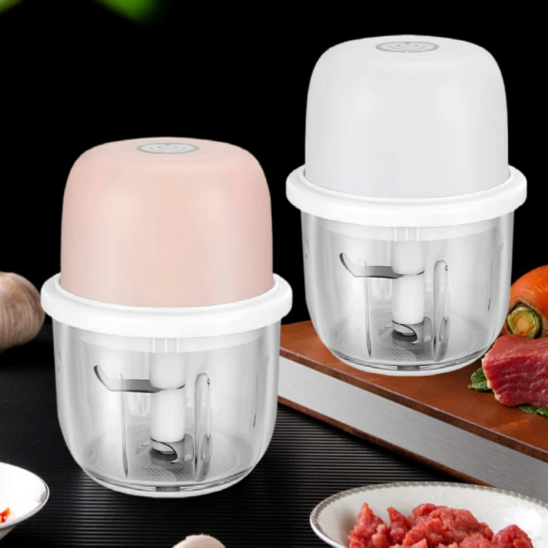 电动料理机蒜泥器蒜蓉机捣蒜器小型绞肉机神器多功能搅碎动打蒜器