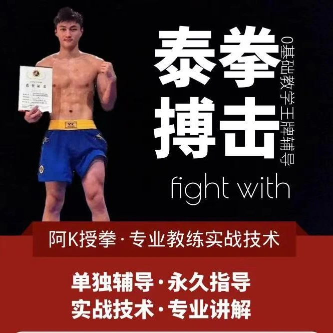 搏击泰拳系统视频教学与课后指导从零到精