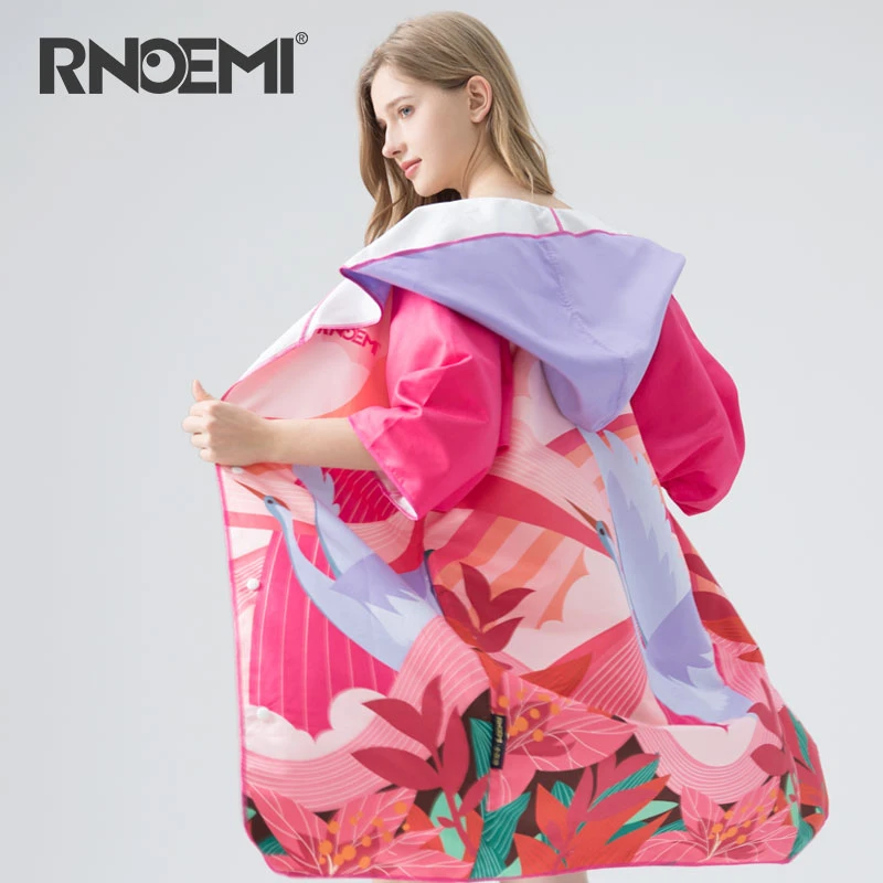 RNOEMI【教练推荐】游泳吸水速干浴巾斗篷浴袍健身运动专用沙滩巾