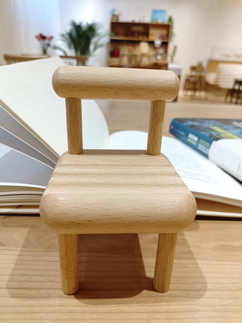 实木小椅子手机支架榉木工艺品