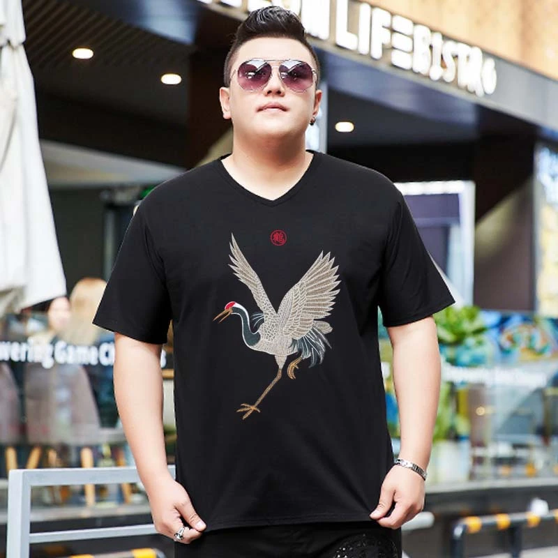 奢巴伦（国潮） 胖哥大码男装短袖加肥加大T恤140-300斤
