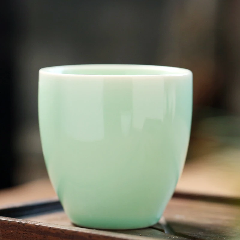 陶瓷白酒杯烈酒杯小酒杯套装创意酒蛊酒杯陶瓷一口杯家用二两酒杯