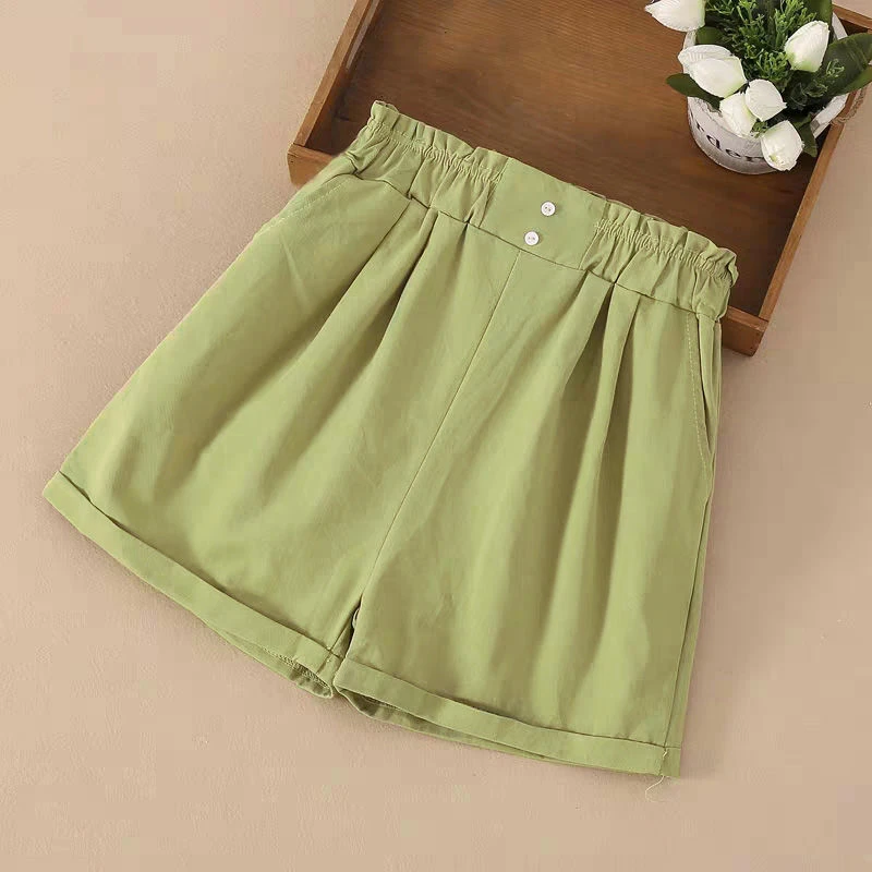 女童夏装新款短裤中大童通用夏季简约女孩五分裤洋气外穿百搭裤子