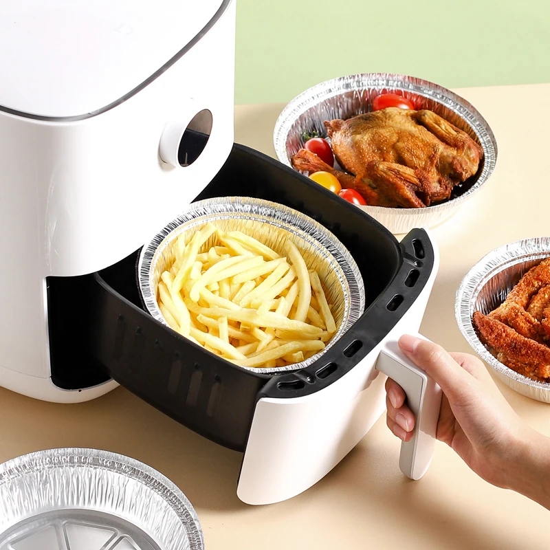 川岛屋空气炸锅专用的锡纸圆形烤箱家用锡纸碗锡箔纸铝箔纸锡纸盘