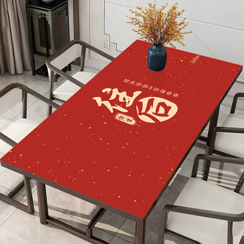 防水桌布防油茶几垫免洗防烫方形电视柜垫防划餐边柜台面垫子台布