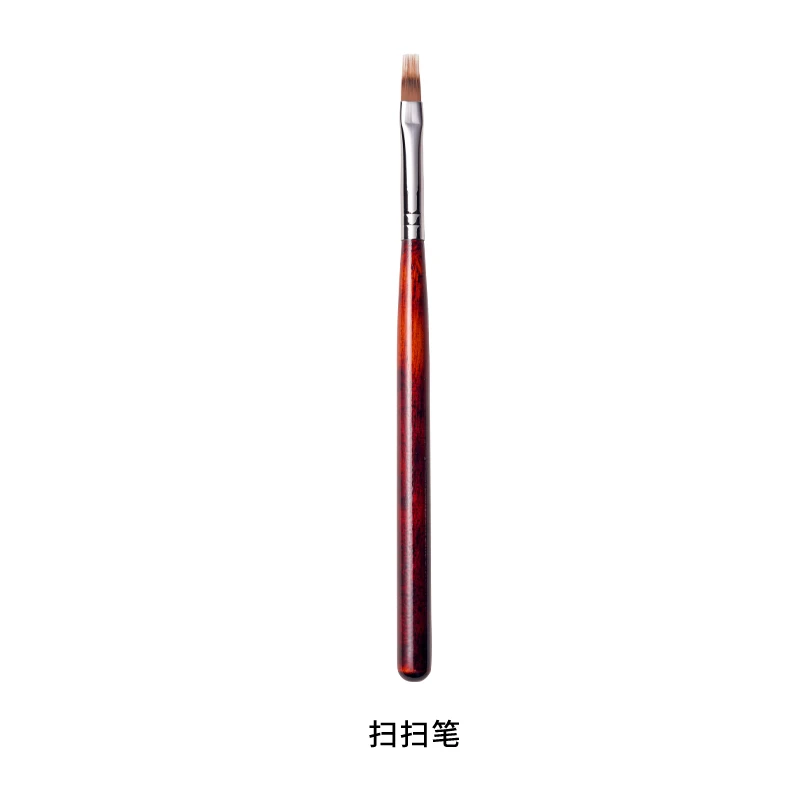 美甲店专用红木拉线笔 雕花 彩绘笔 红木扫扫笔刷子软毛便携套刷