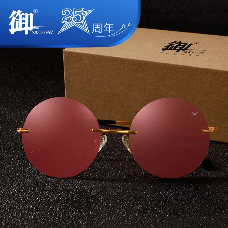 御牌D2212复古增晰镜专业看漂过滤反光钓鱼眼镜青铜偏光墨镜时尚