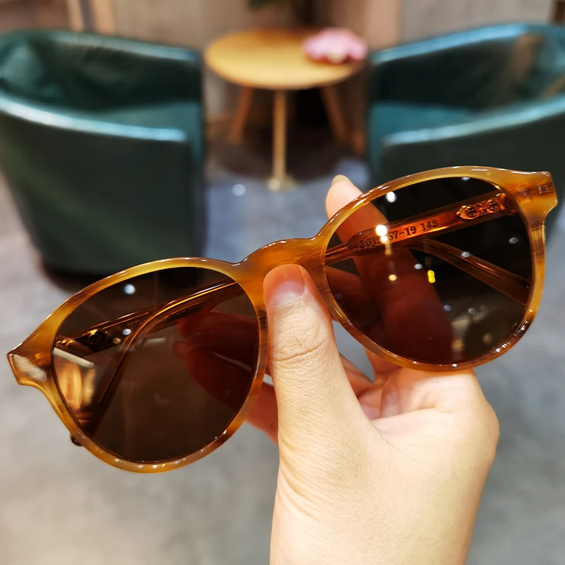 新款板材大框百搭男女潮街拍夏季护目镜夜视墨镜圆框眼镜框WY1015